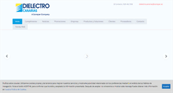 Desktop Screenshot of dielectrocanarias.es