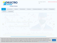 Tablet Screenshot of dielectrocanarias.es